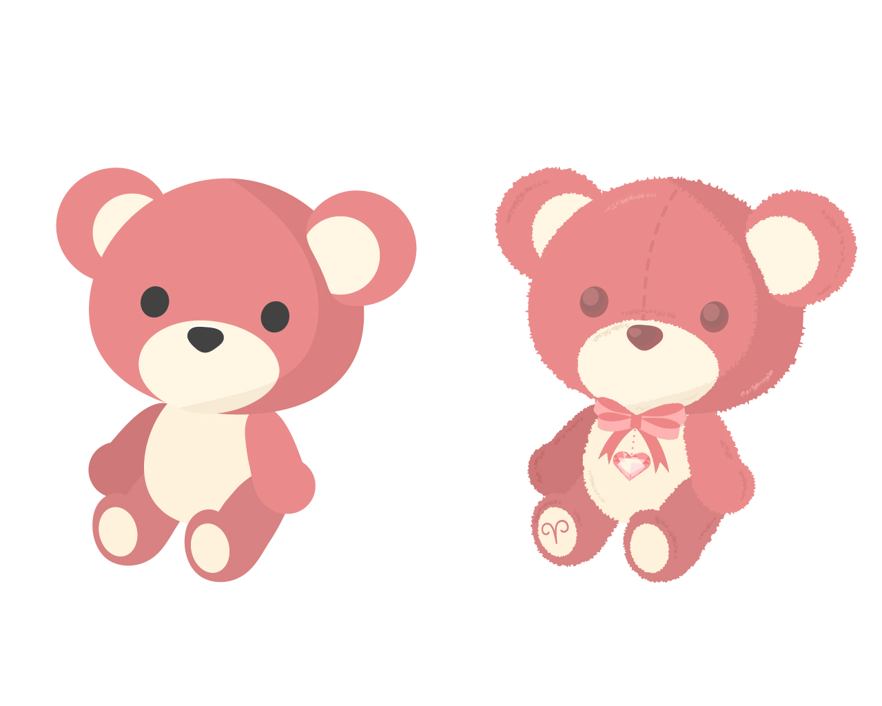 ぬいぐるみのイラスト